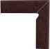Клинкерная плитка Ceramika Paradyz Natural brown Duro цоколь (8,1x30) двухэлементный правый